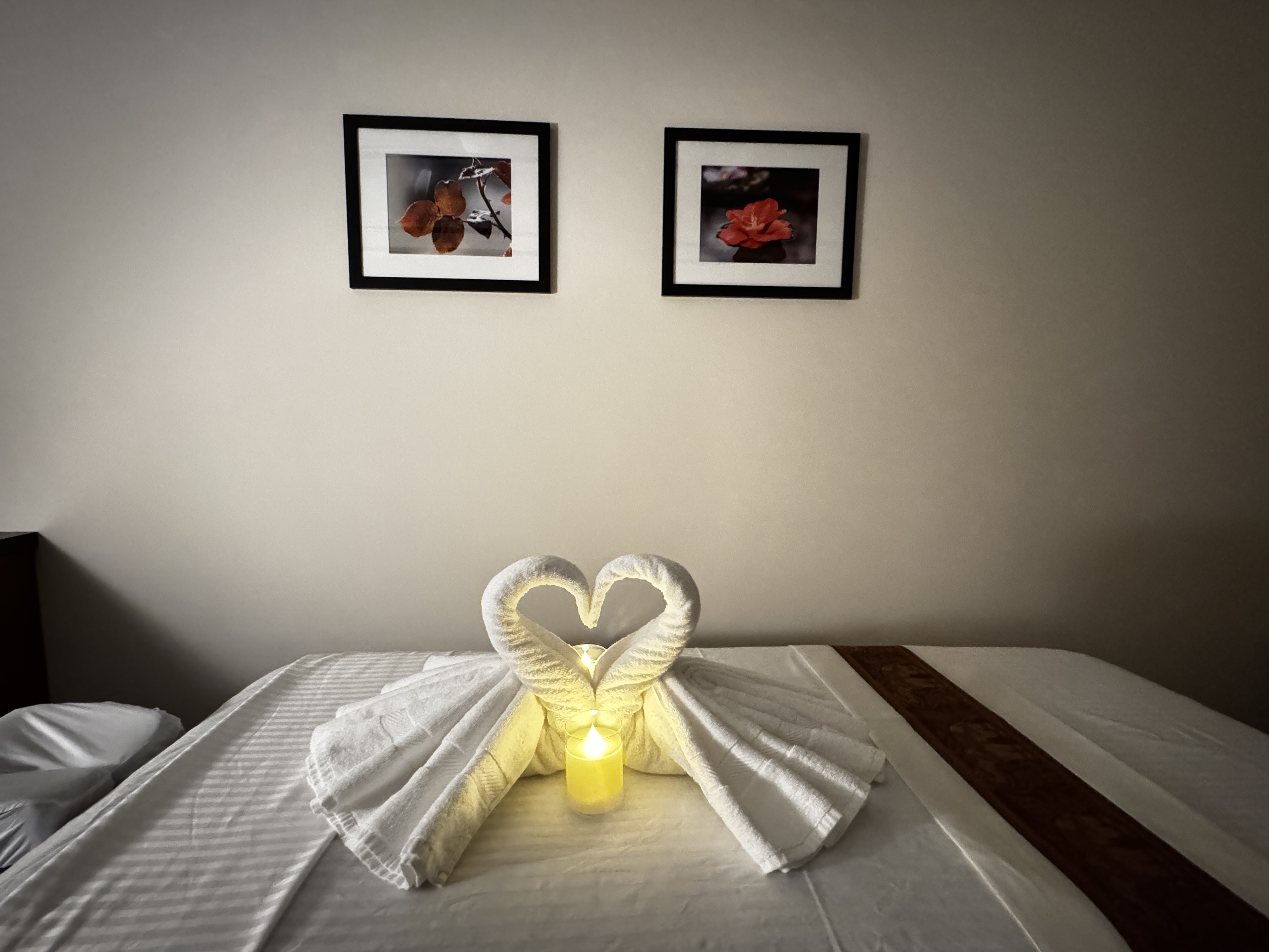 Peaceful single treatment room with soothing atmosphere